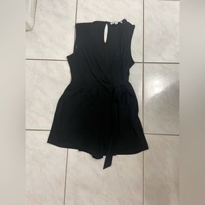 Black romper with tie - Petite Large by Emma and Michele